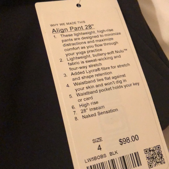 SOLD Black Align leggings - Picture 2 of 2